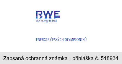 RWE The energy to lead ENERGIE ČESKÝCH OLYMPIONIKŮ