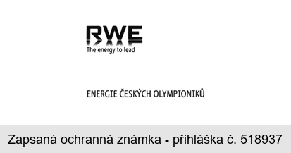 RWE The energy to lead ENERGIE ČESKÝCH OLYMPIONIKŮ