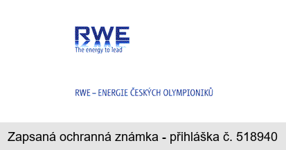 RWE The energy to lead RWE - ENERGIE ČESKÝCH OLYMPIONIKŮ