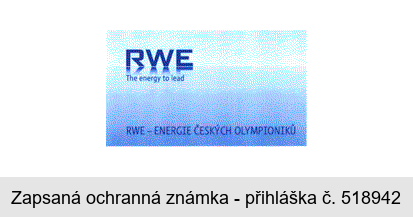 RWE The energy to lead RWE - ENERGIE ČESKÝCH OLYMPIONIKŮ