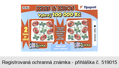 KRIS & KROS Vyhraj 100 000 Kč Tipsport