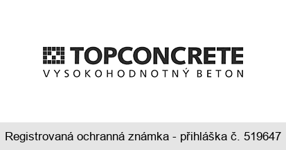 TOPCONCRETE VYSOKOHODNOTNÝ BETON