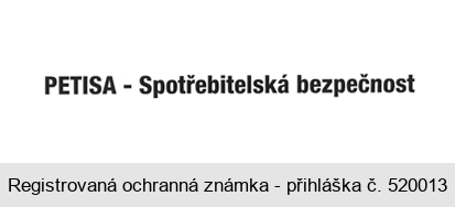 PETISA - Spotřebitelská bezpečnost