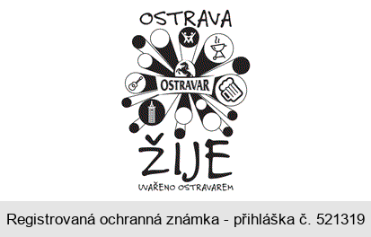 OSTRAVA ŽIJE OSTRAVAR UVAŘENO OSTRAVAREM