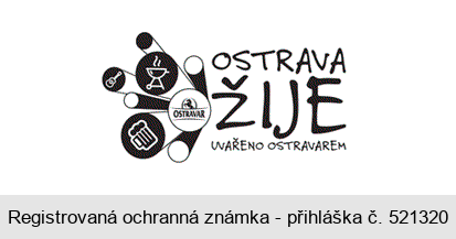 OSTRAVA ŽIJE OSTRAVAR UVAŘENO OSTRAVAREM