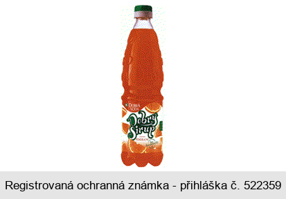 DOBRÁ VODA Dobrý Sirup s příchutí POMERANČ