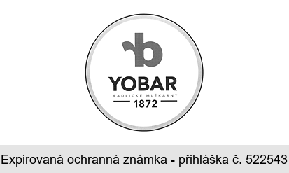 YOBAR RADLICKÉ MLÉKÁRNY 1872 yb