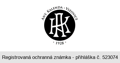 AK ANT. KALENDA VIZOVICE 1928
