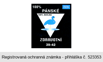 ANTIBACTERIAL PÁNSKÉ ZDRAVOTNÍ 100% BAVLNA