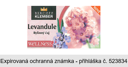 Levandule Bylinný čaj BERCOFF KLEMBER