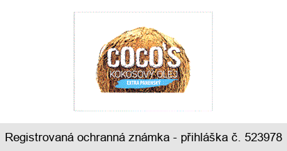 COCO´S KOKOSOVÝ OLEJ EXTRA PANENSKÝ