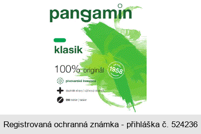 pangamin klasik 100% originál od roku 1958