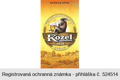 VELKOPOPOVICKÝ Kozel 1874 SVĚTLÝ SVĚTLÉ PIVO