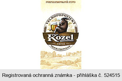 VELKOPOPOVICKÝ Kozel 1874 NEFILTROVANÝ NEFILTROVANÉ PIVO