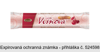 jsem Višňová Belgická čokoláda CHOCOLAND
