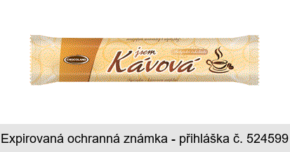 jsem Kávová Belgická čokoláda CHOCOLAND