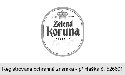 Zelená koruna PREMIUM QUALITY PILSNER