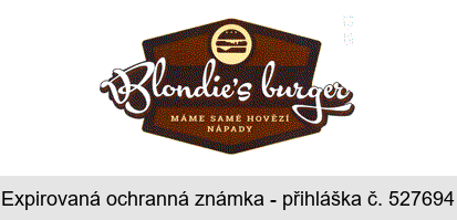 Blondie´s burger MÁME SAMÉ HOVĚZÍ NÁPADY