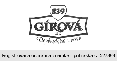 839 GÍROVÁ 2012  Beskydské a naše