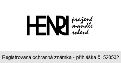 HENRI pražené mandle solené