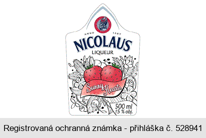 NICOLAUS LIQUEUR Sunny Hearts ANNO 1867