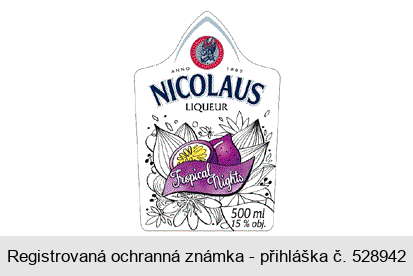 NICOLAUS LIQUEUR Tropical Nights ANNO 1867