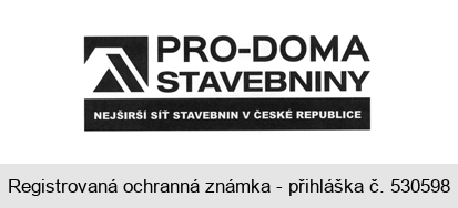 PRO-DOMA STAVEBNINY NEJŠIRŠÍ SÍŤ STAVEBNIN V ČESKÉ REPUBLICE