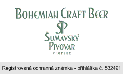 BOHEMIAN CRAFT BEER ŠP ŠUMAVSKÝ PIVOVAR VIMPERK