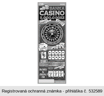 ČML Českomoravská loterijní BANKA CASINO RULETA POKER