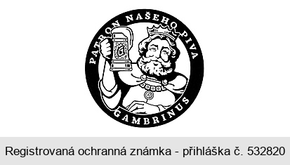 GAMBRINUS PATRON NAŠEHO PIVA