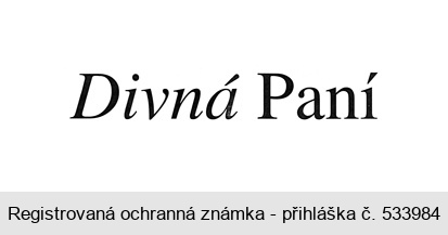 Divná Paní