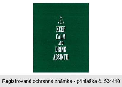 KEEP CALM AND DRINK ABSINTH