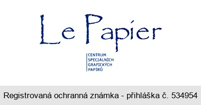 Le Papier CENTRUM SPECIÁLNÍCH GRAFICKÝCH PAPÍRŮ