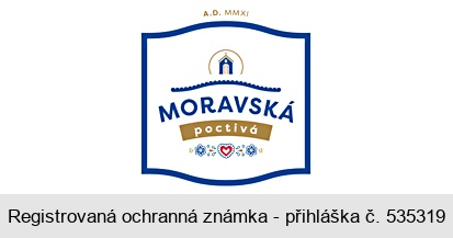 A. D. MMXI MORAVSKÁ poctivá