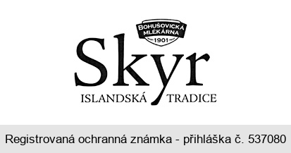 BOHUŠOVICKÁ MLÉKÁRNA 1901 Skyr ISLANDSKÁ TRADICE