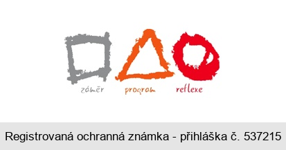 záměr program reflexe