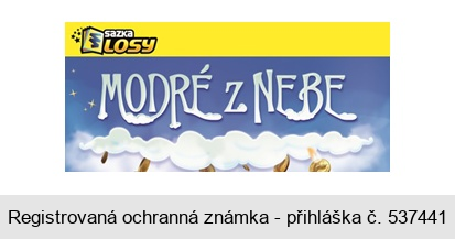 sazka losy MODRÉ Z NEBE