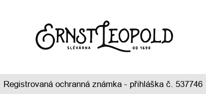 ERNST LEOPOLD SLÉVÁRNA OD 1698