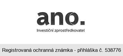 ano. Investiční zprostředkovatel