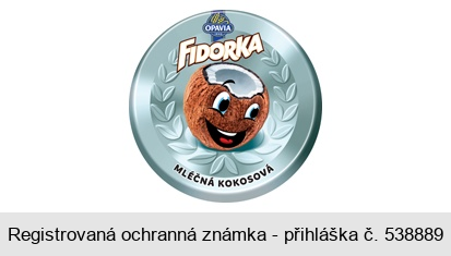 FIDORKA MLÉČNÁ KOKOSOVÁ OPAVIA