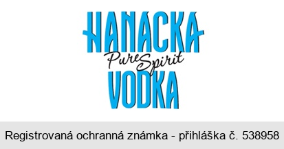 HANÁCKÁ Pure Spirit VODKA