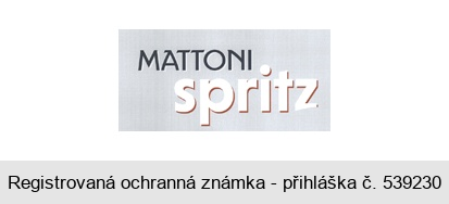 MATTONI spritz