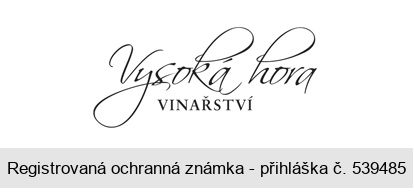 Vysoká hora VINAŘSTVÍ