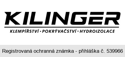 KILINGER KLEMPÍŘSTVÍ POKRÝVAČSTVÍ HYDROIZOLACE