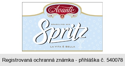 Avanti SPARKLING MIX Spritz LA VITA É BELLA