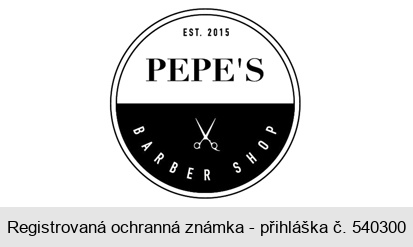 EST. 2015 PEPE'S BARBER SHOP
