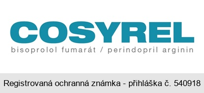 COSYREL bisoprolol fumarát / perindopril arginin