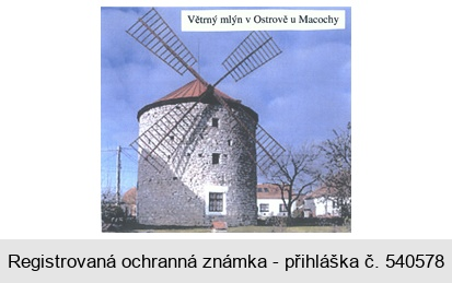 Větrný mlýn v Ostrově u Macochy