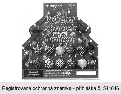 Tipsport VÝHERNÍ STROMEK Hlavní výhra 1 milion