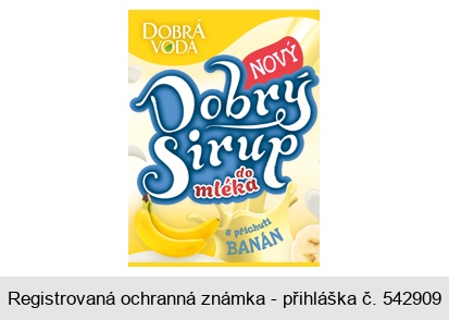 Dobrý sirup do mléka s příchutí banán